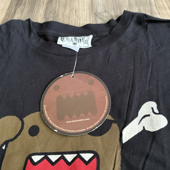 Vintage Y2K Domo T-Shirt Size L Pirate Skull And Bones Cartoon Promo Tee NEW NWT - Picture 6 of 6